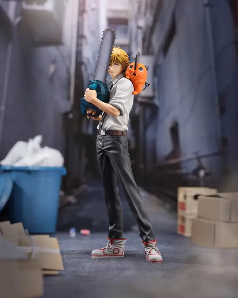 S-Fire Denji & Pochita Chainsaw Man 1/7 Scale Figure | Hobby-Genki