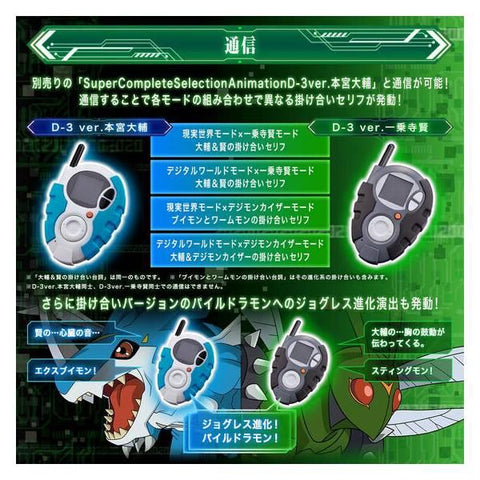 [Bandai] Super Complete Selection Animation: Digimon Tamers - D-3ver. Ichijouji Ken (Limited Edition)