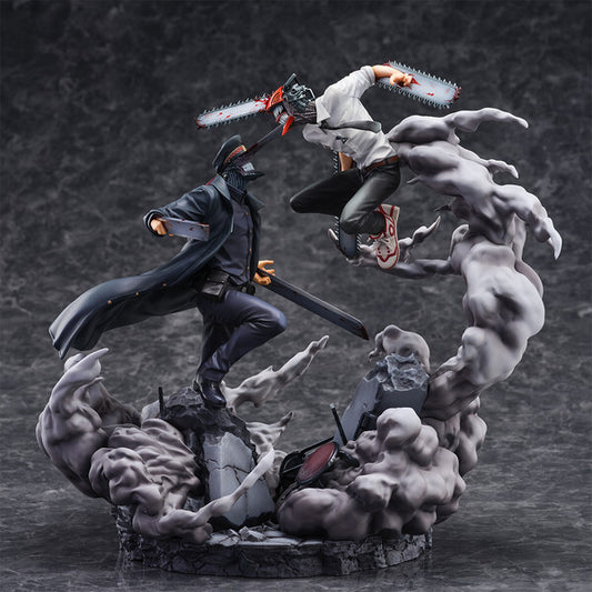 [SEGA] S-Fire: Chainsaw Man - Chainsaw Man & Samurai Sword 1/7 - Super Situation Figure (Limited Edition)