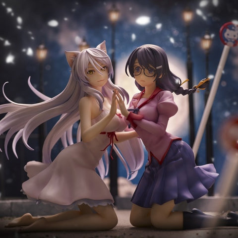 [Union Creative] Nekomonogatari Kuro: Black Hanekawa & Hanekawa Tsubasa (2 figures set Reissue)