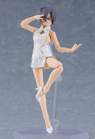 [Max Factory]  Figma 569b : Mika - Female Body with Miniskirt Chinese Dress (White Ver.)