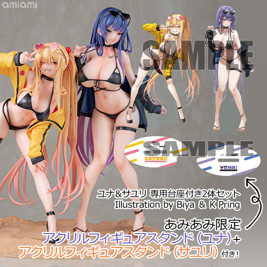 [AmiAmi Exclusive Bonus] Yuna & Sayuri 2 Figure Set w/Special Base Illustration by Biya & K Pring 1/6