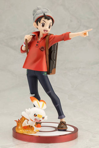 [Kotobukiya] ARTFX J: Pokémon Sword and Shield - Masaru & Scorbunny 1/8 (Limited + Bonus)