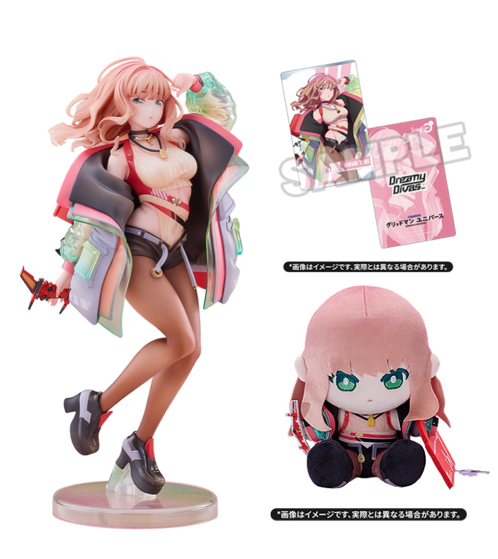 Gridman Universe: Yume Minami - Dreamy Divas Ver. Plush Set (Limited + Bonus) 1/7