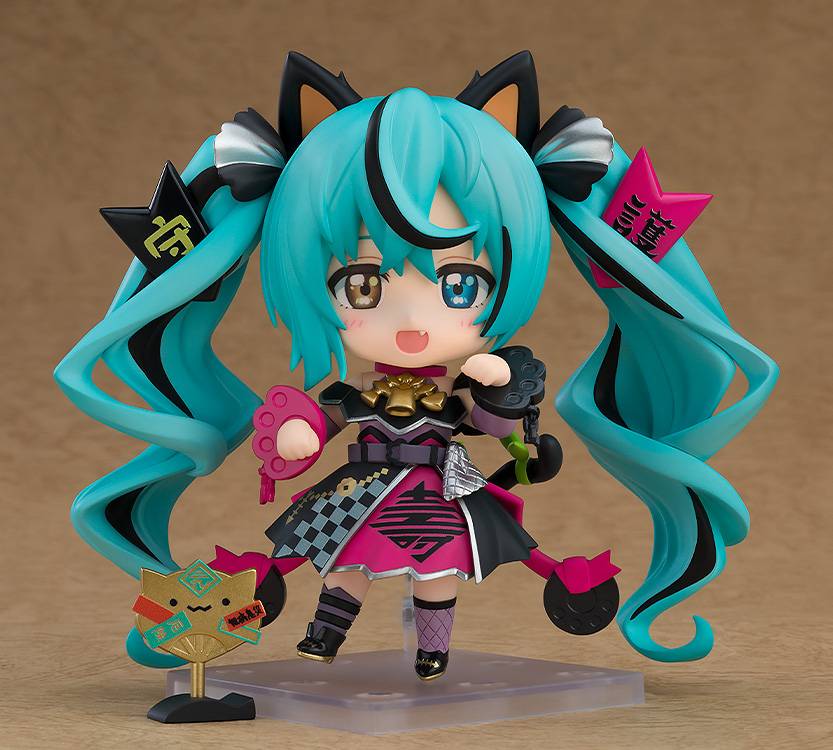 [Good Smile Company / Chara-Ani] Nendoroid: Hatsune Miku - Black Maneki Miku Ver. (Limited + Bonus)