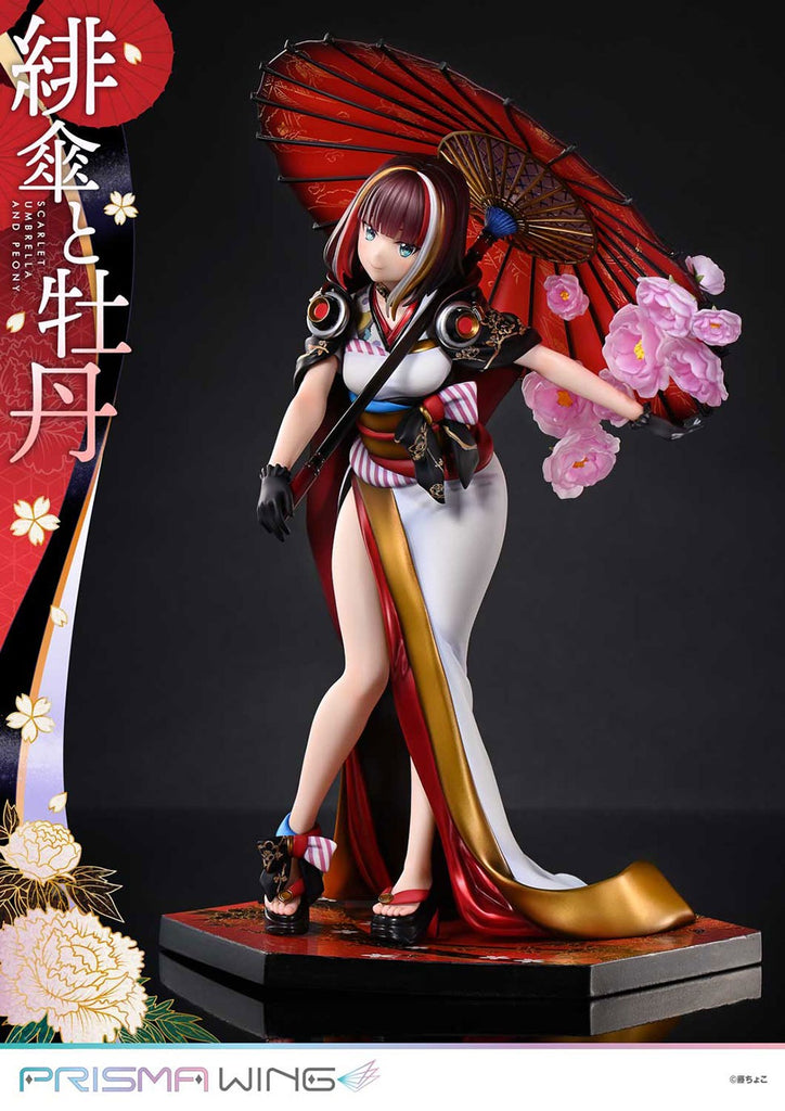 [Prime 1 Studio] Prisma Wing: Fuzichoco's Original illustration - Scarlet Umbrella and Peony - 1/7