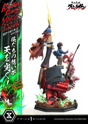 [Prime 1 Studio] Ultimate Premium Masterline (UPMGL-01): Tengen Toppa Gurren Lagann: Kamina, Simon & Yoko w/ Lagann