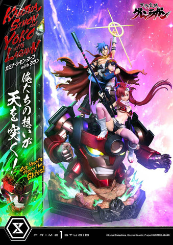 [Prime 1 Studio] Ultimate Premium Masterline (UPMGL-01): Tengen Toppa Gurren Lagann: Kamina, Simon & Yoko w/ Lagann