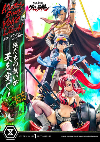 [Prime 1 Studio] Ultimate Premium Masterline (UPMGL-01): Tengen Toppa Gurren Lagann: Kamina, Simon & Yoko w/ Lagann