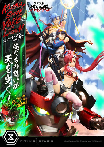 [Prime 1 Studio] Ultimate Premium Masterline (UPMGL-01): Tengen Toppa Gurren Lagann: Kamina, Simon & Yoko w/ Lagann