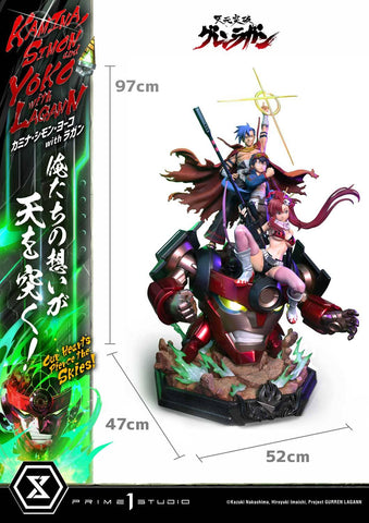 [Prime 1 Studio] Ultimate Premium Masterline (UPMGL-01): Tengen Toppa Gurren Lagann: Kamina, Simon & Yoko w/ Lagann