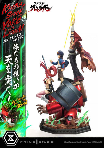 [Prime 1 Studio] Ultimate Premium Masterline (UPMGL-01): Tengen Toppa Gurren Lagann: Kamina, Simon & Yoko w/ Lagann