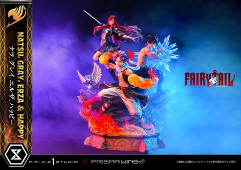 [Prime 1 Studio] Prisma Wing (CMFT-01DXS): Fairy Tail - Erza Scarlet/Gray Fullbuster/Happy/Natsu Dragneel (DX Bonus Version)