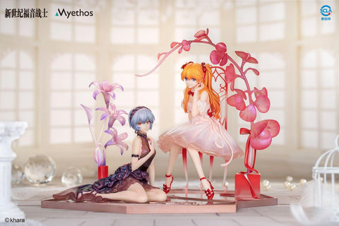 [Myethos] (EVA) Neon Genesis EVAngelion Official Statue Scale Rei Ayanami & Asuka Langley Soryu 1/7 (Limited Edition)