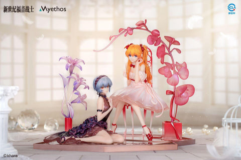 [Myethos] (EVA) Neon Genesis EVAngelion Official Statue Scale Rei Ayanami & Asuka Langley Soryu 1/7 (Limited Edition)