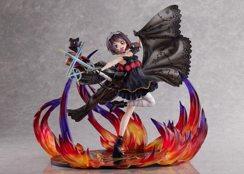 [FuRyu] F:NEX - Kono Subarashii Sekai ni Shukufuku o! - Chomusuke & Megumin 1/7 - Shikkoku no Bara Dress Ver. (Limited Edition)