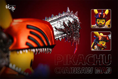 [WanJie Studio] Pokemon Chainsaw Man Resin Statue - Denji Cosplay Pikachu