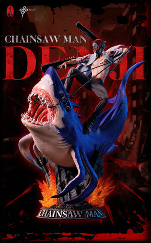 [LC-Studios] Chainsaw Man Series 002 Denji Riding Devil Form Beam - Chainsaw Man Resin Statue