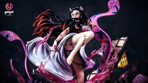 [YOYO-Studios] Demon Slayer: Kimetsu no Yaiba Resin Statue Scale Nezuko Fully Awakened Form & Crying Little Nezuko
