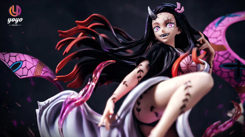 [YOYO-Studios] Demon Slayer: Kimetsu no Yaiba Resin Statue Scale Nezuko Fully Awakened Form & Crying Little Nezuko