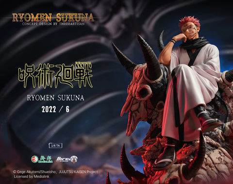 [ThreeArtisan Studios] Jujutsu Kaisen Resin Statue Scale Licensed - Ryomen Sukuna 1/6