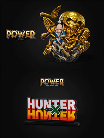 [Power Studio] HUNTER X HUNTER Resin Statue - WCF Scale Isaac Netero's Nen & Logo Stand