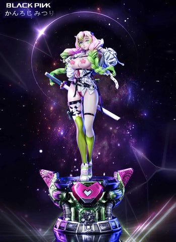 [BLACKPINK Studio] Demon Slayer: Kimetsu no Yaiba Resin Statue Scale Mecha Cyberpunk Series Mitsuri Kanroji with LED 1/4 & 1/6