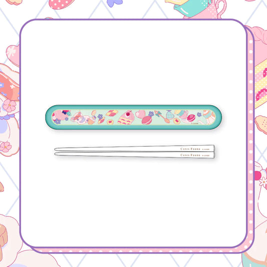 "Ceres Fauna Birthday Celebration 2023" Kirin's Chopsticks with Case - TinyTokyoToys