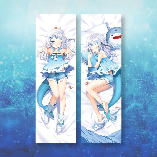 "Gawr Gura 4 Million Subscribers Celebration" Gura Body Pillow Cover - TinyTokyoToys