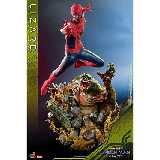 [Hot Toys] Movie Masterpiece: The Amazing Spider-Man 2 - The Amazing Spider-Man & Lizard (Diorama Base) Set - TinyTokyoToys