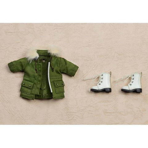 [Good Smile Company] Nendoroid Doll: Warm Set Boots & Mod Coat - Khaki Color Ver.