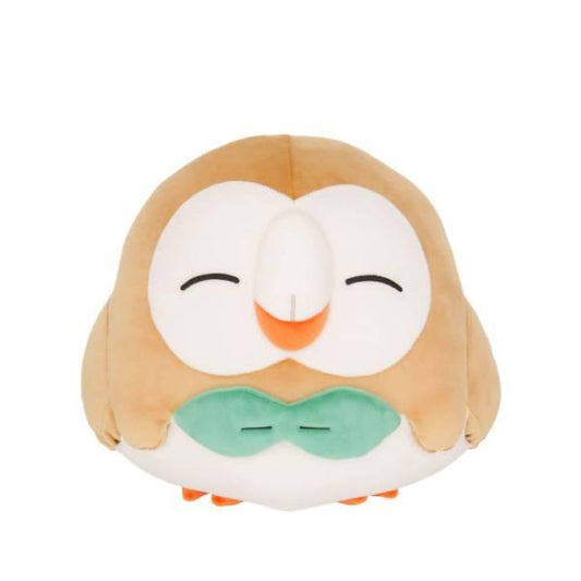 [SAN-EI] Pokemon Plush: POTEHAGU CUSHION - ROWLET - TinyTokyoToys